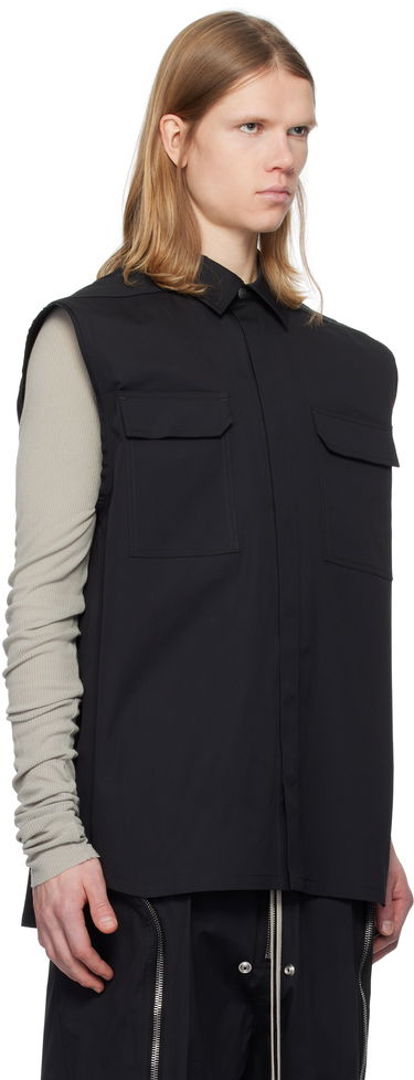 Košeľa Rick Owens Rick Owens Hollywood Jumbo Sleeveless Shirt Čierna | RU01E5239 TE, 1