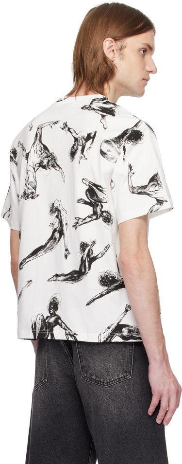 Tričko KidSuper KidSuper Trapeze All Over Print T-Shirt Biela | SS25-TEE-03, 2