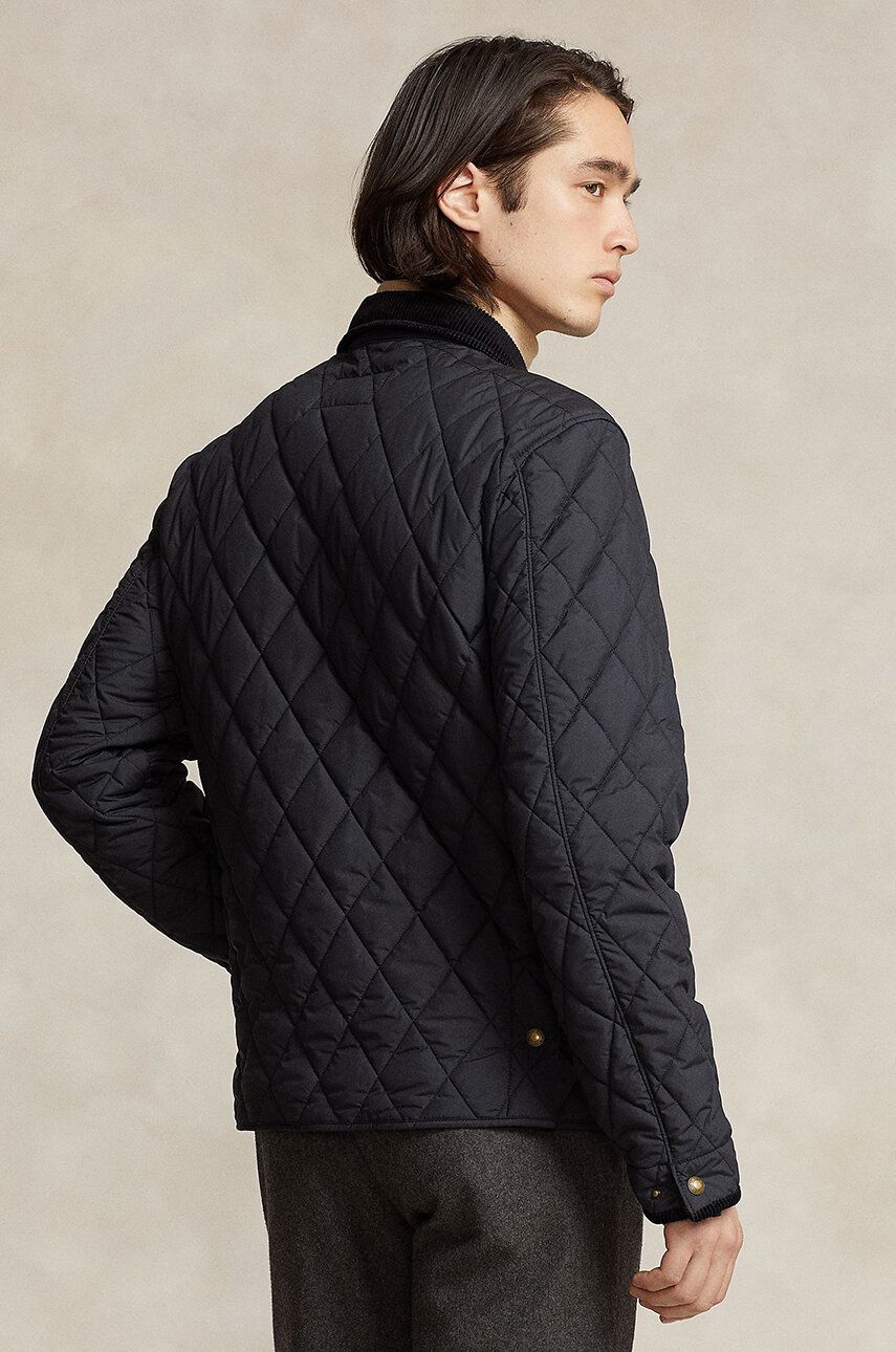 Navy Blue Quilted Jacket