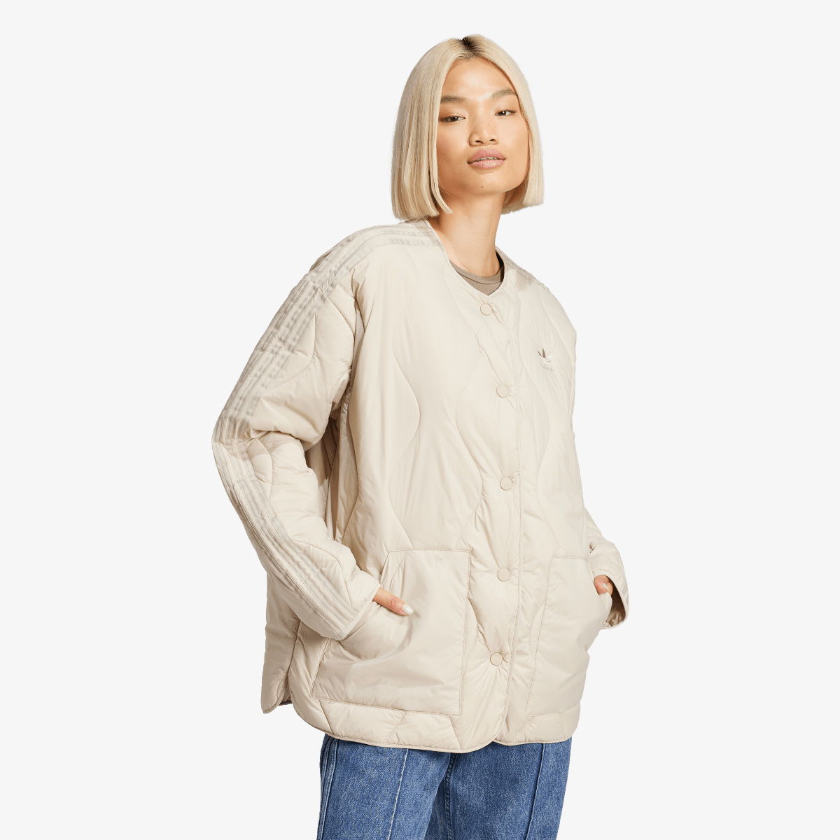 Bunda adidas Originals QUILTED LINER Béžová | JJ4352, 0