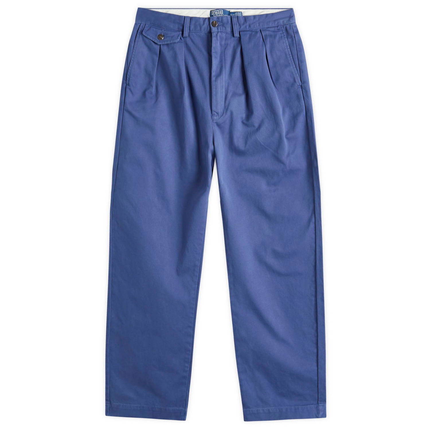 Nohavice Polo by Ralph Lauren Ralph Lauren Whitman Pleated Chino Trousers 30" Modrá | 710850209016, 0