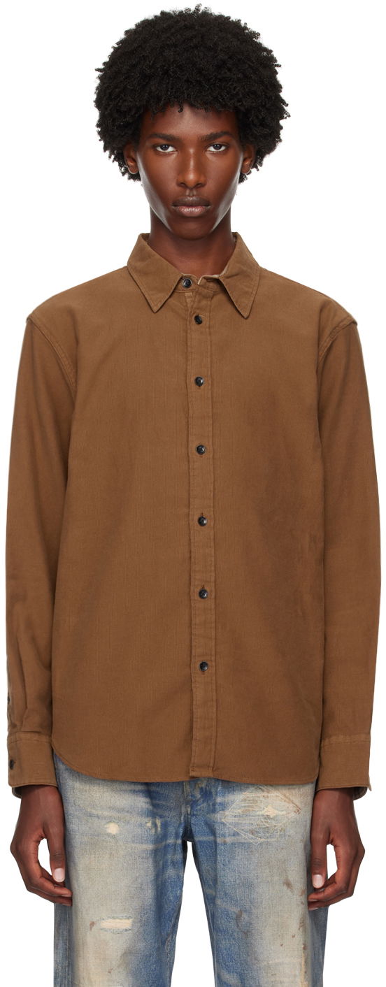 Košeľa rag & bone Rag & Bone Men's Finch Casual Shirt Hnedá | MBW24FA004CRML, 0