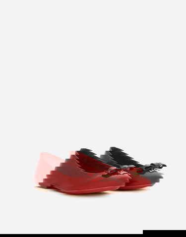 Tenisky a topánky Dolce & Gabbana Dolce & Gabbana Patent Leather Ballet Flats With Metal Dg Logo Červená | D11141A132887124, 2