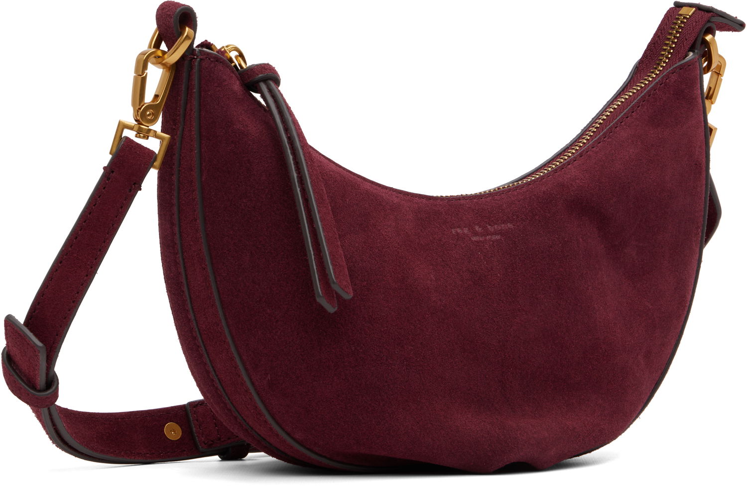 Taška cez rameno rag & bone Rag & Bone Alix Suede Crossbody Bag Vínová | SD100812, 1