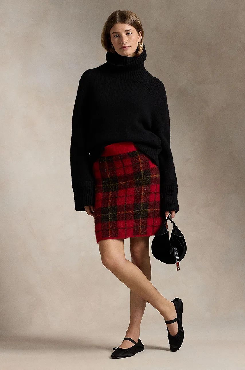 Sukňa Polo by Ralph Lauren Red Mini Plaid Skirt Červená | 211947923, 0