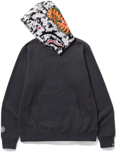 Mikina BAPE Bape ABC Camo Shark Pullover Hoodie Šedá | 0ZXSWM114006L-CHA, 1