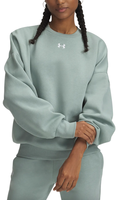 Mikina Under Armour Under Armour Rival Fleece OS Crew Sweatshirt Zelené | 1386463-348, 0