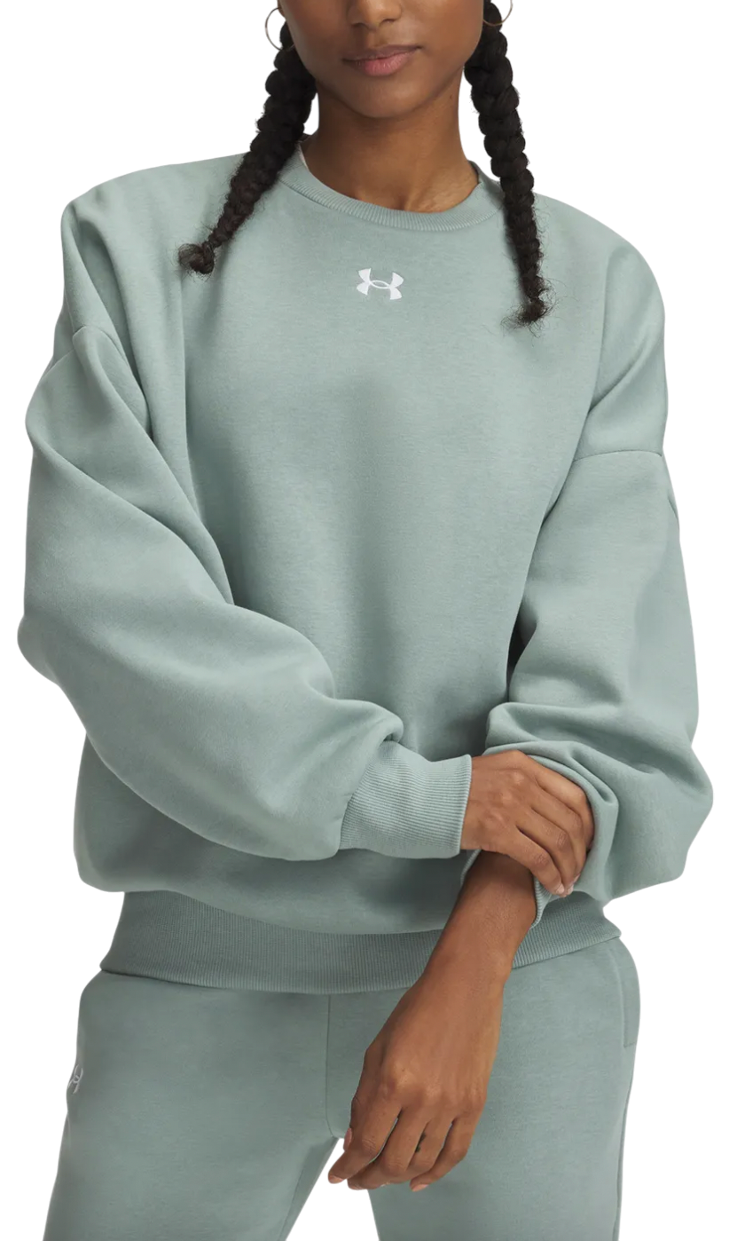 Mikina Under Armour Under Armour Rival Fleece OS Crew Sweatshirt Zelené | 1386463-348