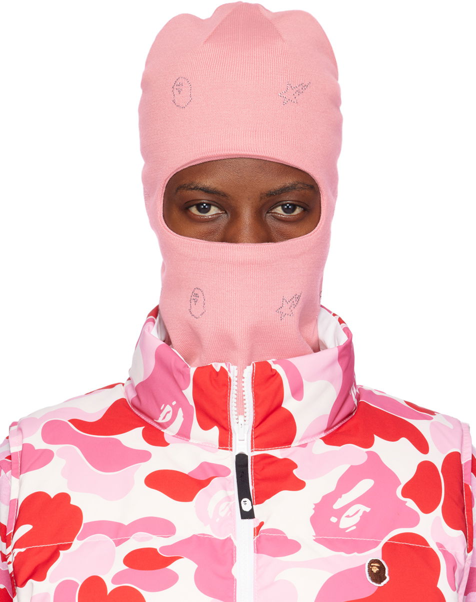 Čiapky a klobúky BAPE Crystal Stone Balaclava Ružová | 001GDJ802001L, 0