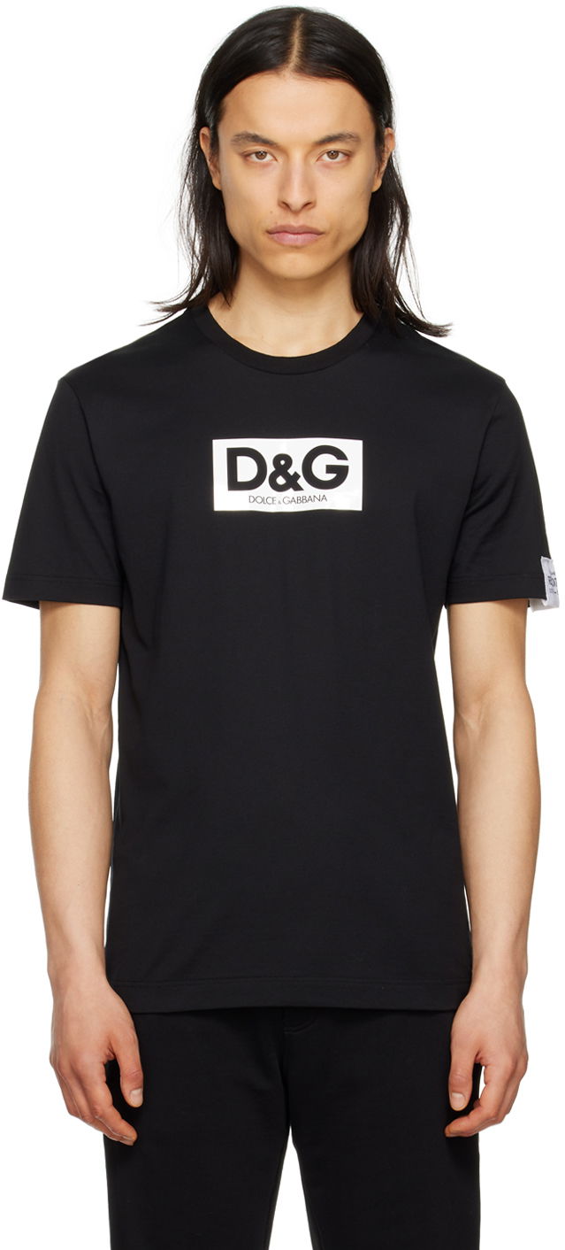 Tričko Dolce & Gabbana Black Printed T-Shirt Čierna | G8QI4TFU7EQ, 0