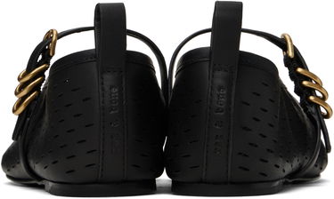 Tenisky a topánky rag & bone rag & bone Spire Perforated Leather Mary Jane Ballerina Flats Čierna | WFF25SF1018LE18, 1