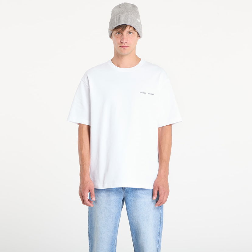 Tričko Samsoe Samsoe Samsøe Samsøe Saflorian T-Shirt Biela | U25300007_CLR002385