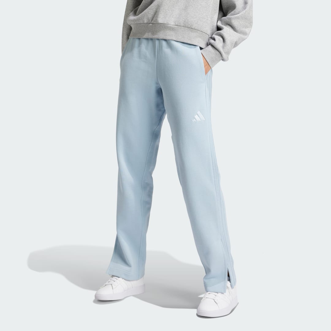 Tepláky adidas Performance 3-Stripes Straight Leg French Terry Joggers Modrá | IY6855, 0