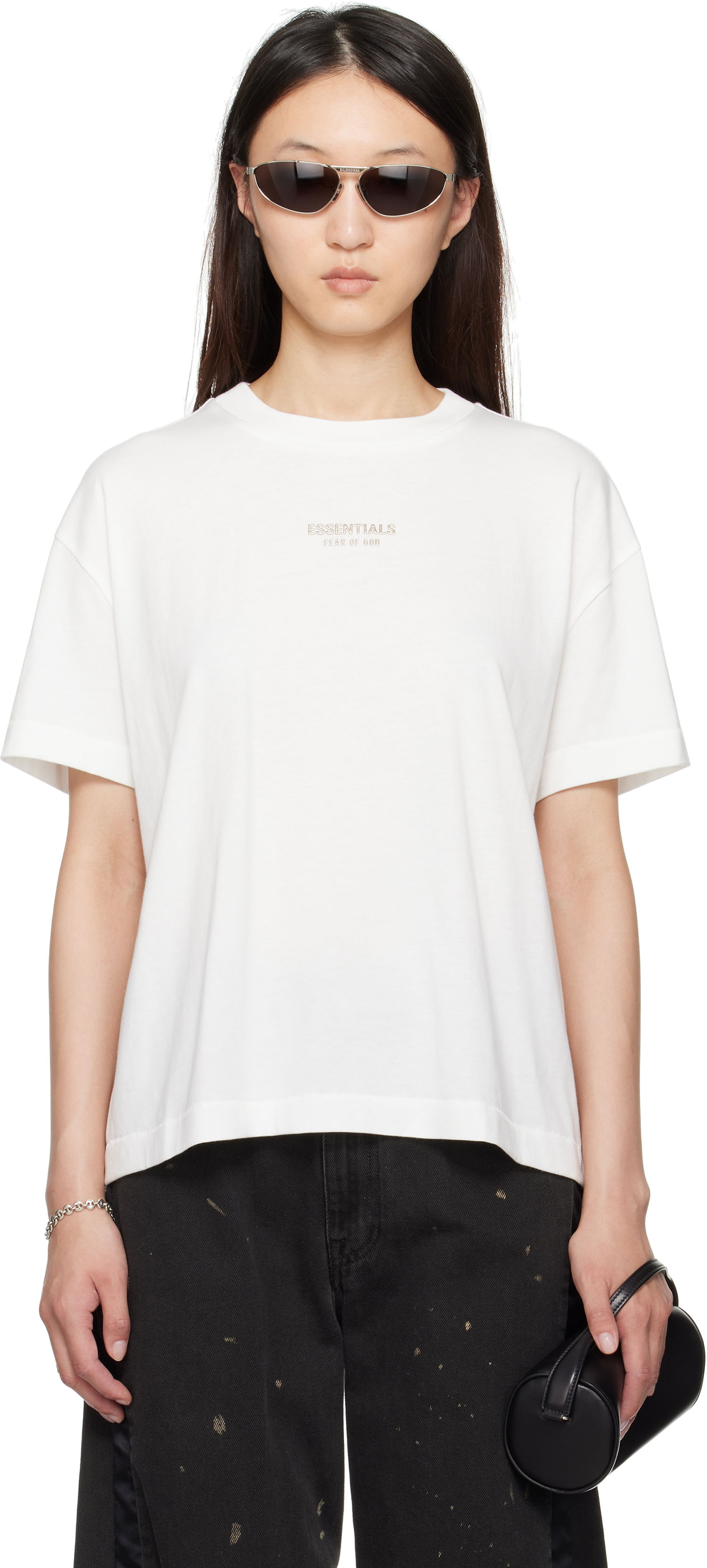 Tričko Fear of God Fear of God ESSENTIALS Classic Fit T-Shirt Biela | 125SP255864FW, 0