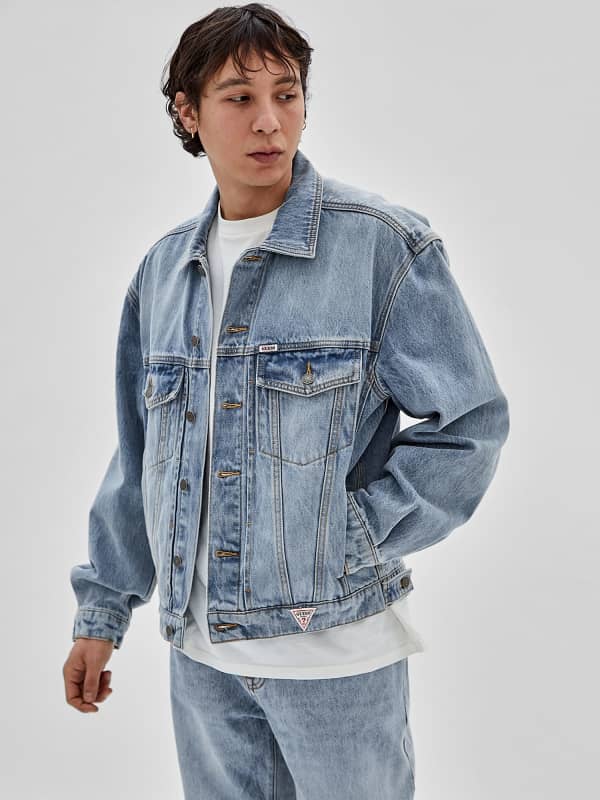 Bunda GUESS Originals Denim Trucker Jacket Modrá | M3GG77D4XY0, 0