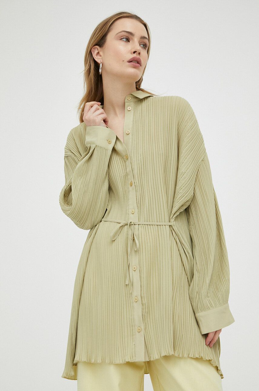 Košeľa Samsoe Samsoe Fridah Shirt Dress Zelené | F23100172, 0