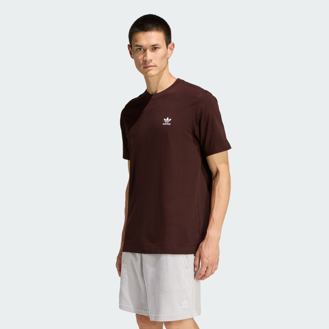 Tričko adidas Performance Trefoil Essentials T-Shirt Hnedá | KE1146, 0