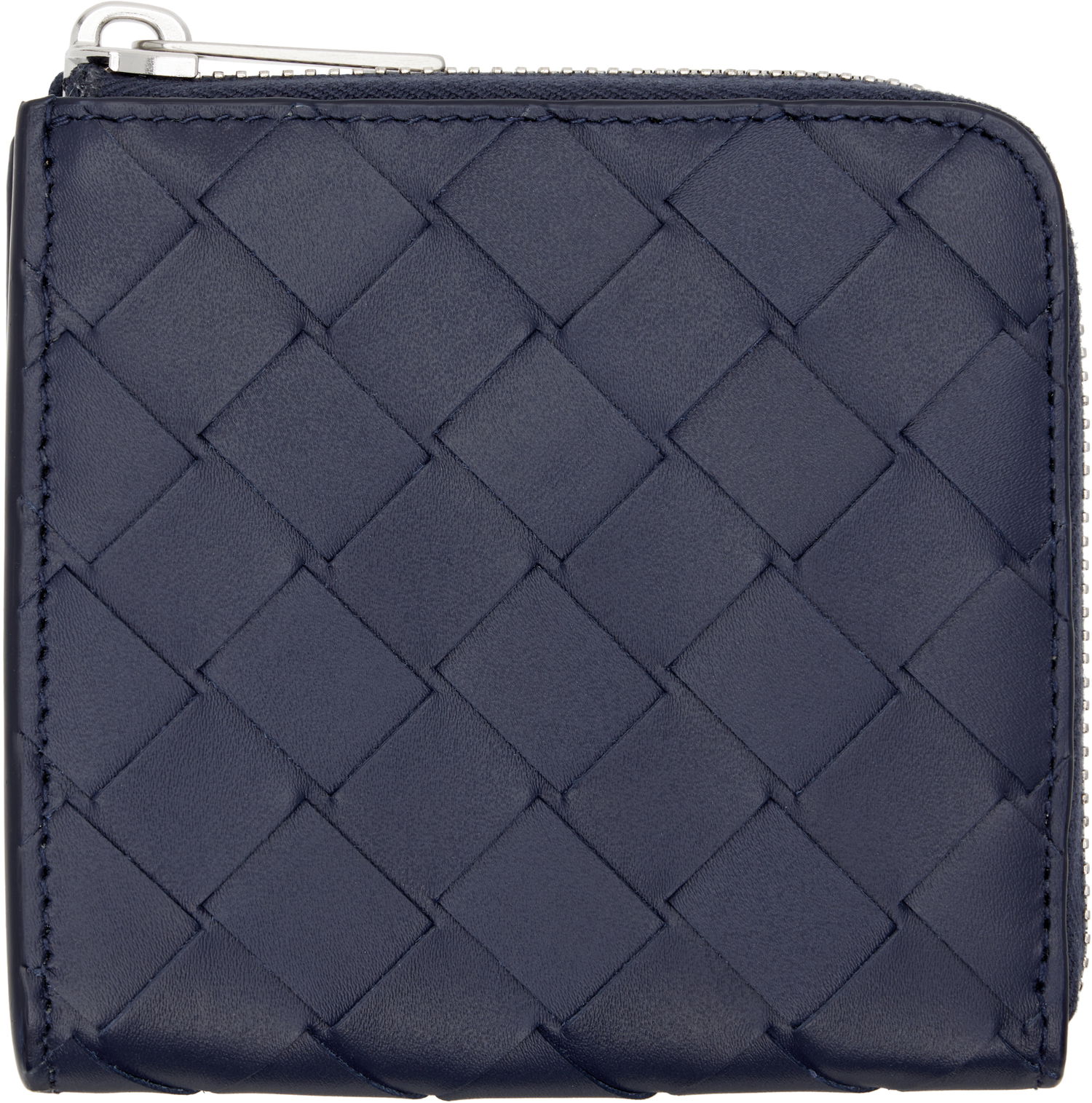 Peňaženka Bottega Veneta Bottega Veneta Intrecciato Square Zip Wallet Navy | 817741VCPQ53262, 0