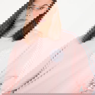 Mikina adidas Originals Branding Crew Sanpin Sweatshirt with Floral Emblem Ružová | KS6471, 1