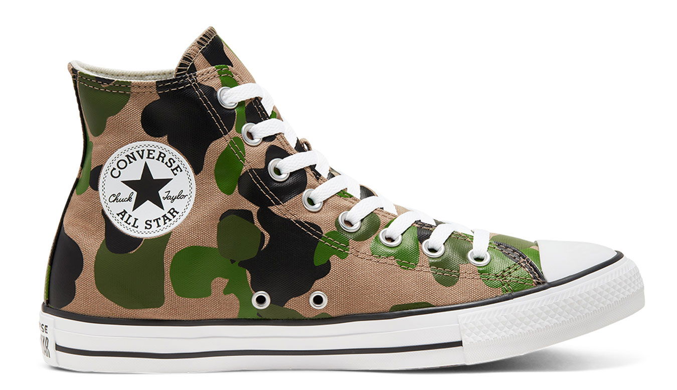 Tenisky a topánky Converse Archival Camo Chuck Taylor All Star High Zelené | 166714C, 0