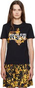 Versace Jeans Couture Cotton Jersey T-shirt with Baroque Print