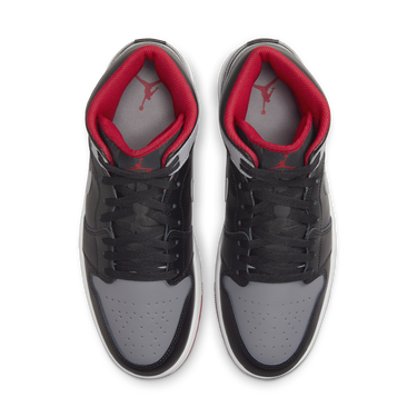 Tenisky a topánky Jordan Air Jordan 1 Mid "Black/Cement Grey / Fire Red / Sail" Čierna | DQ8426-006, 4