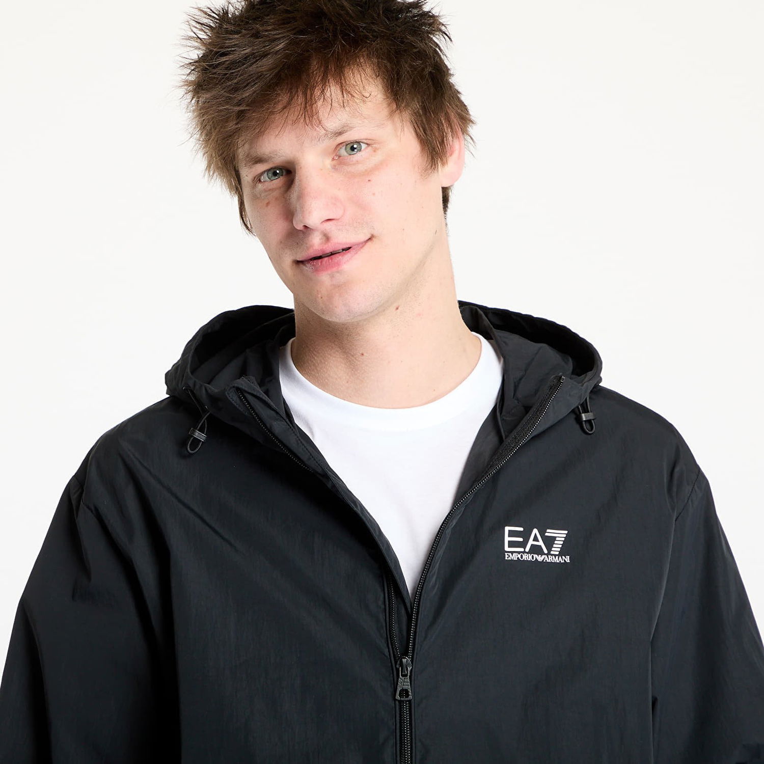 Vetrovka Emporio Armani EA7 Emporio Armani Train Core ID Hooded Jacket Čierna | 7M000211AF13190UC001, 1
