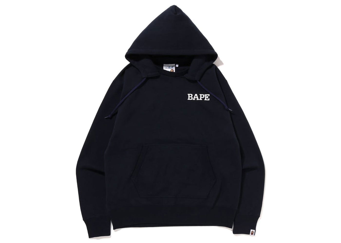 Mikina BAPE A Bathing Ape Relaxed Fit Pullover Hoodie Navy | 1I80-114-002, 0