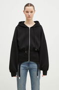 Fiorucci Neoprene Suspender Zip-Up Hoodie