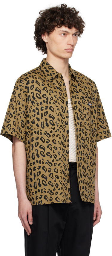 Košeľa WACKO MARIA WACKO MARIA x Dickies Leopard Print Work Shirt Hnedá | 25SS-WMS-DC02, 1