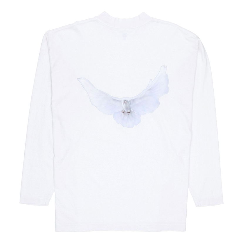 Tričko GAP Dove Long Sleeves T-Shirt Yeezy Gap Engineered by Balenciaga Biela | YEEZY-SS22-019