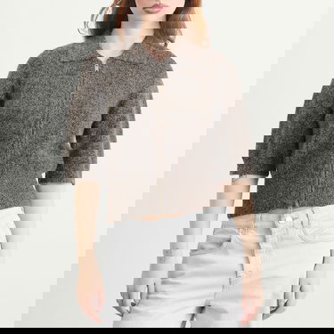 Sveter Samsoe Samsoe Sakelsie Hairy Knit Cardigan Šedá | F25400048-CLR002396, 2