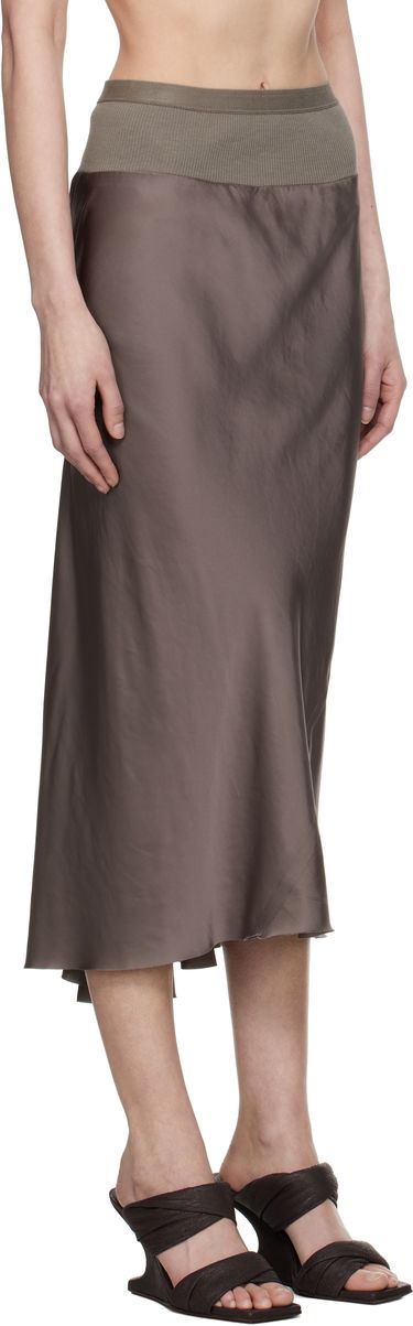 Sukňa Rick Owens Rick Owens Hollywood Knee Bias Midi Skirt Hnedá | RP01E7343 SCH, 1