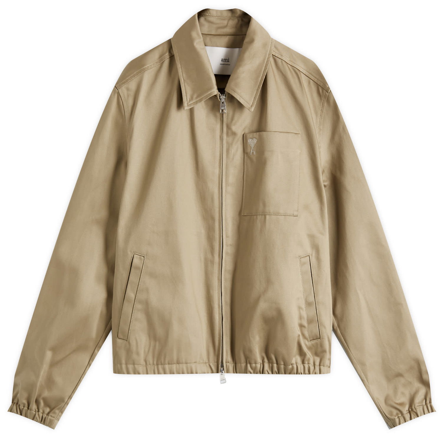Bunda AMI AMI Paris ADC Zipped Cotton Jacket Béžová | HJK059-CO0103-375, 0