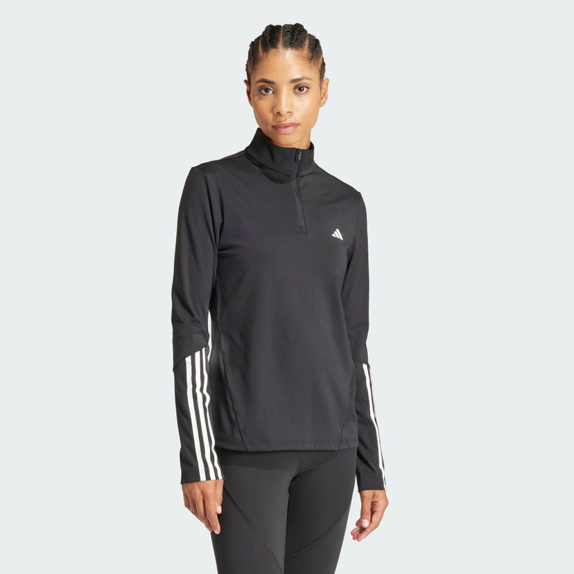 Mikina adidas Performance Hyperglam Training Quarter-Zip Top Čierna | IN6841