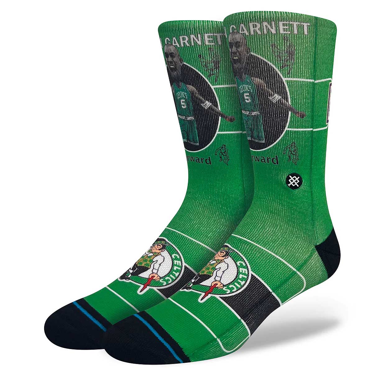 Ponožky Stance NBA GARNETT RETRO BIGHEAD CREW SOCKS Zelené | A555C23GAR-MUL, 1