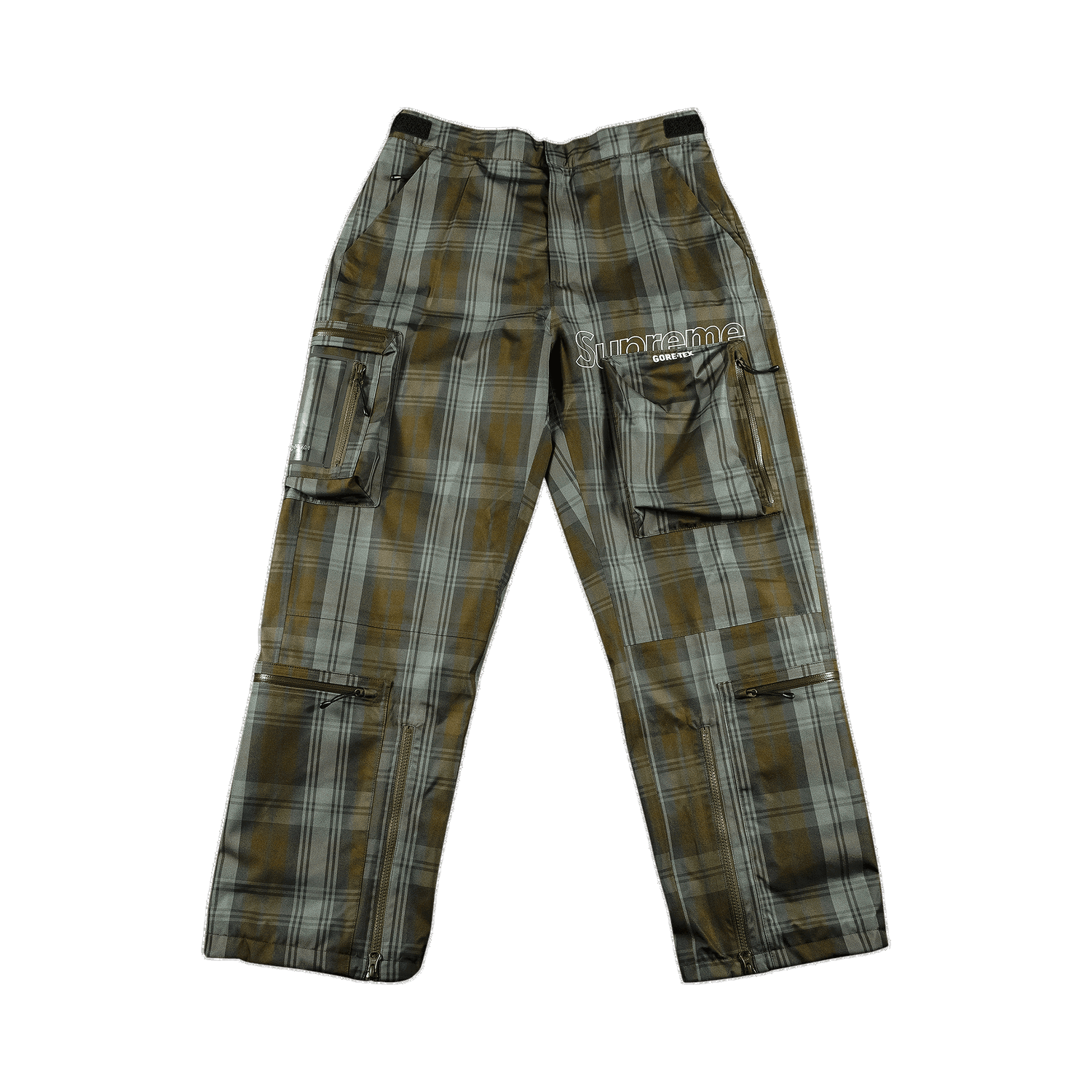 Nohavice Supreme GORE-TEX Tech Pant Zelené | FW21P14 OLIVE PLAID, 0