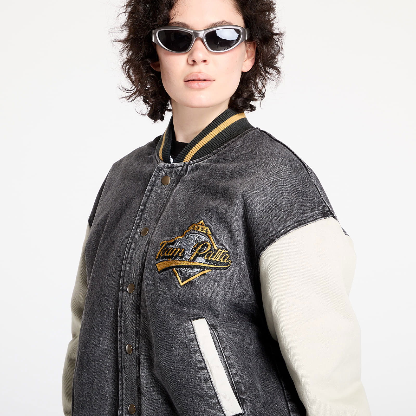 Homerun Denim Varsity Jacket