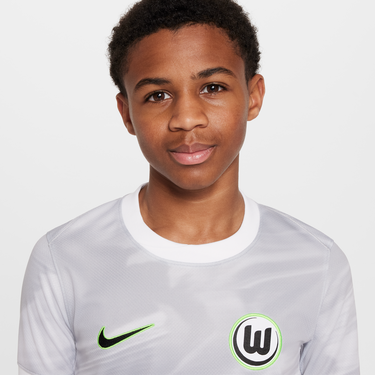 Dres Nike Wolfsburg 2025/26 Stadium Home Kids' Soccer Jersey Biela | hq0953-100, 4