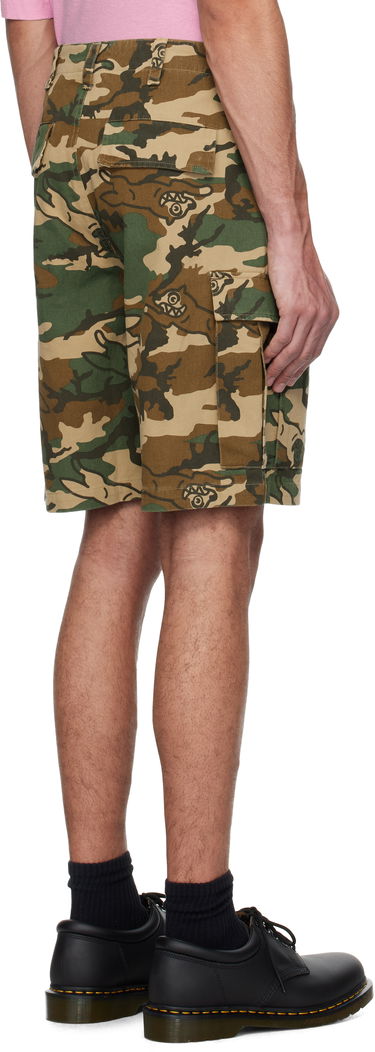 Šortky BBC IceCream ICECREAM Running Dog Woodland Camo Cargo Shorts Zelené | IC24S37, 2