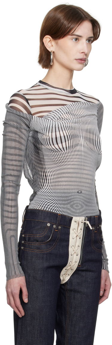 Sveter Jean Paul Gaultier Jean Paul Gaultier Draped Body Morphing Bodysuit Rôznofarebný | 25/33-F-BD061-T578-0100, 1