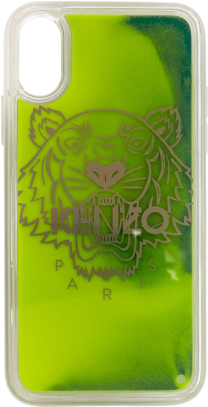 Gadget KENZO Kenzo Glow-In-The-Dark iPhone X/XS Phone Case Zelené | FA5COKIFXSAN