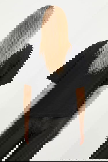 Tričko Carhartt WIP Relaxed Fit Cotton T-shirt with Logo Čierna | I030656.89XX, 2