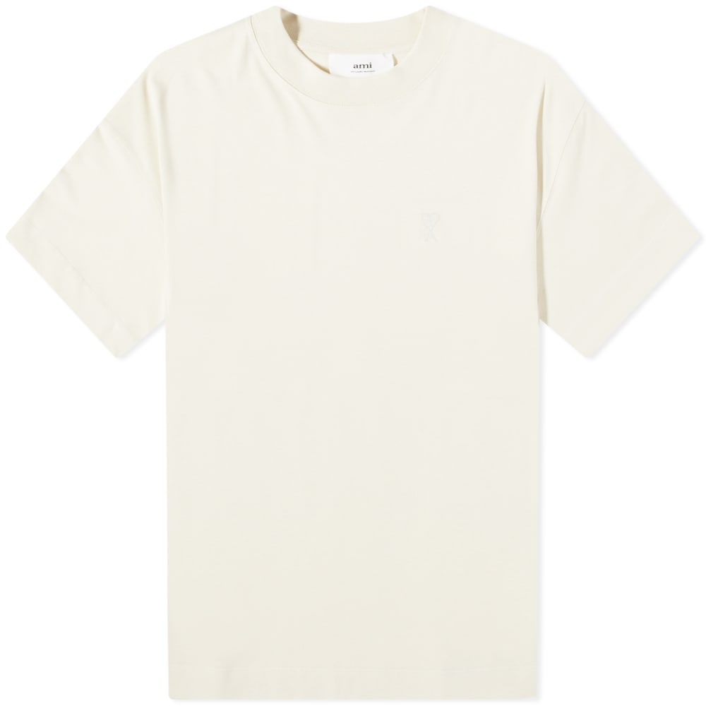 Tričko AMI Tonal Heart Tee Biela | UTS012-726-150, 0