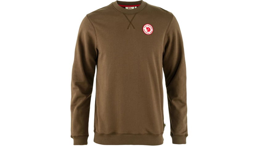 Mikina FJÄLLRÄVEN 1960 Logo Badge Crewneck Sweatshirt Hnedá | F87163-299