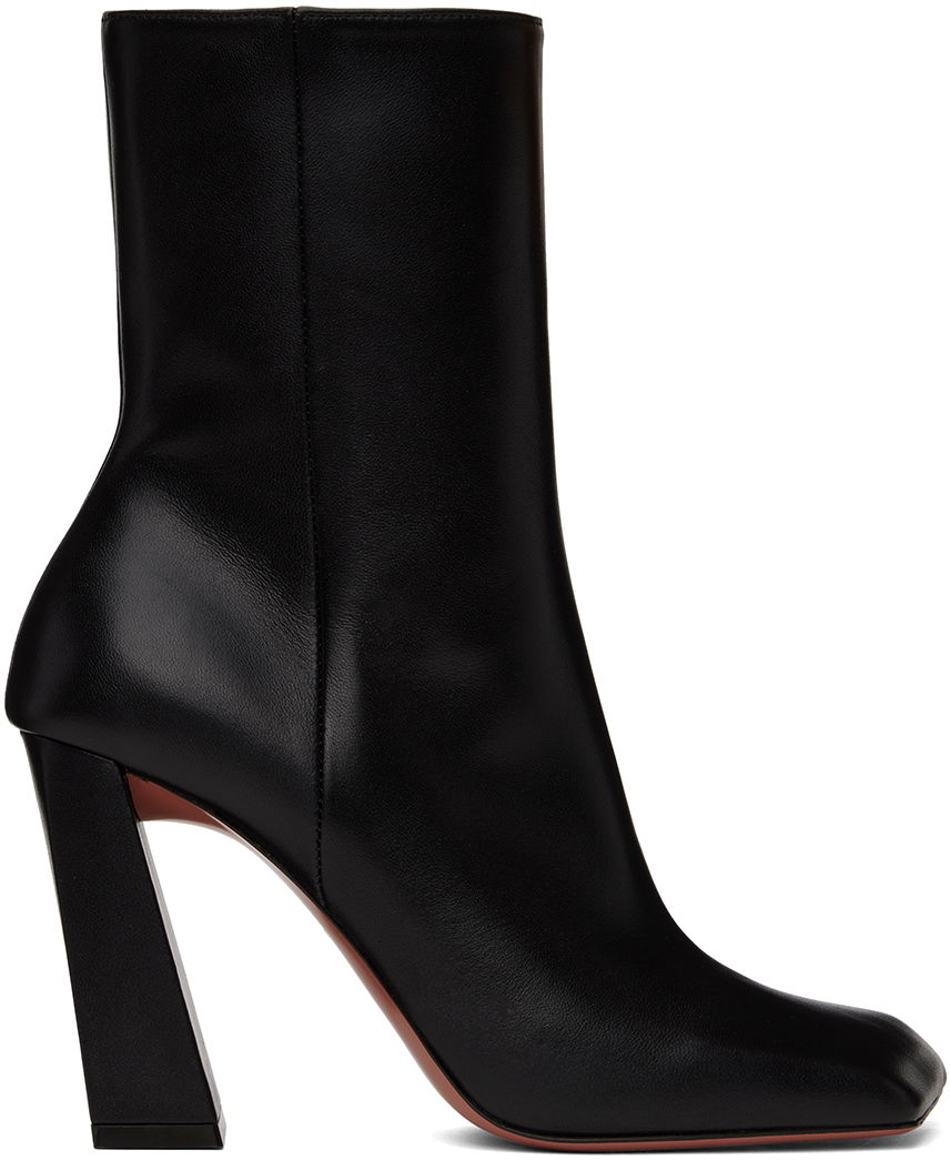 Starostlivosť o obuv Amina Muaddi Amina Muaddi Marine Boots Čierna | MARINE BOOTIE BLOCK HEEL NAPPA, 0