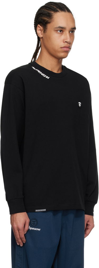 Mikina AAPE by A Bathing Ape AAPE by A Bathing Ape 'AAPE Now' Long Sleeve T-Shirt Čierna | AAPLTM1607XXNBKX, 1
