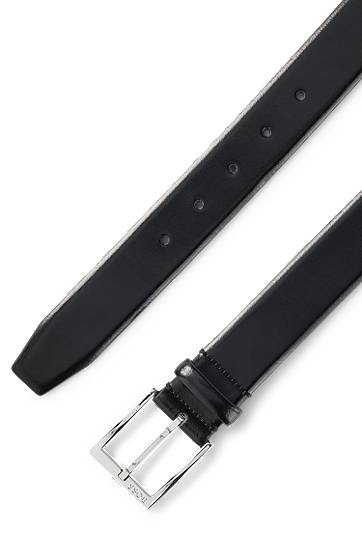 Opasok BOSS BOSS Belt with Branded Buckle Čierna | 50482241, 1