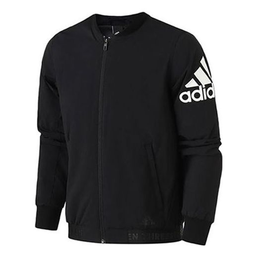 Bomber bunda adidas Originals Bomber Wv Warm Woven Sports Jacket Čierna | DW4588