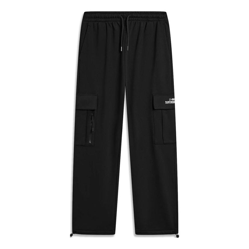 Cargo nohavice Li-Ning Skateboard Logo Cargo Pants Čierna | AKLT951-2